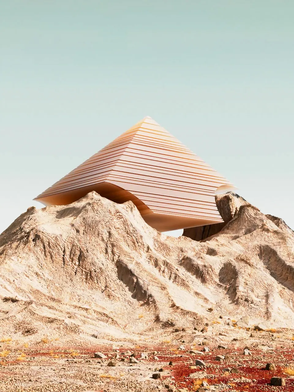 Alicia Keys Desert Pyramid